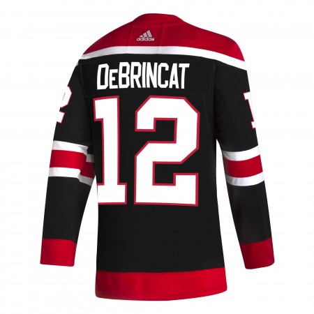 Chicago Blackhawks Alex DeBrincat 12 2020-21 Reverse Retro Authentic Shirt - Mannen